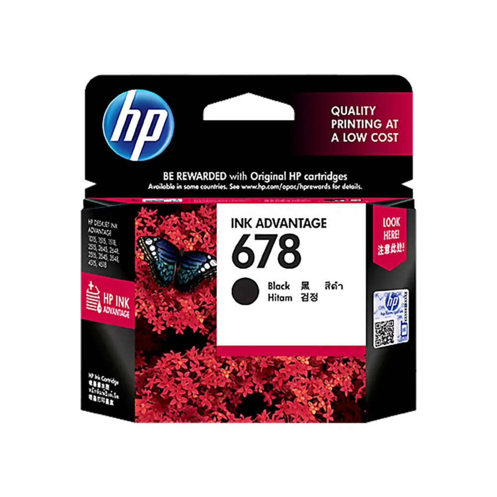 HP Genuine Ink Cartridge 678 Black view 2